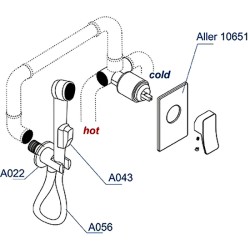 Гигиенический душ WasserKRAFT Aller A010656