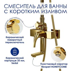 Душевая система WasserKRAFT A171.256.207.PG