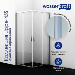Душевой уголок WasserKRAFT Lippe 170x80 45S53