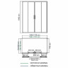 Душевой уголок WasserKRAFT Lippe 170x80 45S53