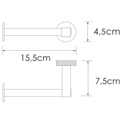 Держатель туалетной бумаги WasserKRAFT Tauber K-64496