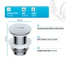 донный клапан WasserKRAFT A244 Click-Clack