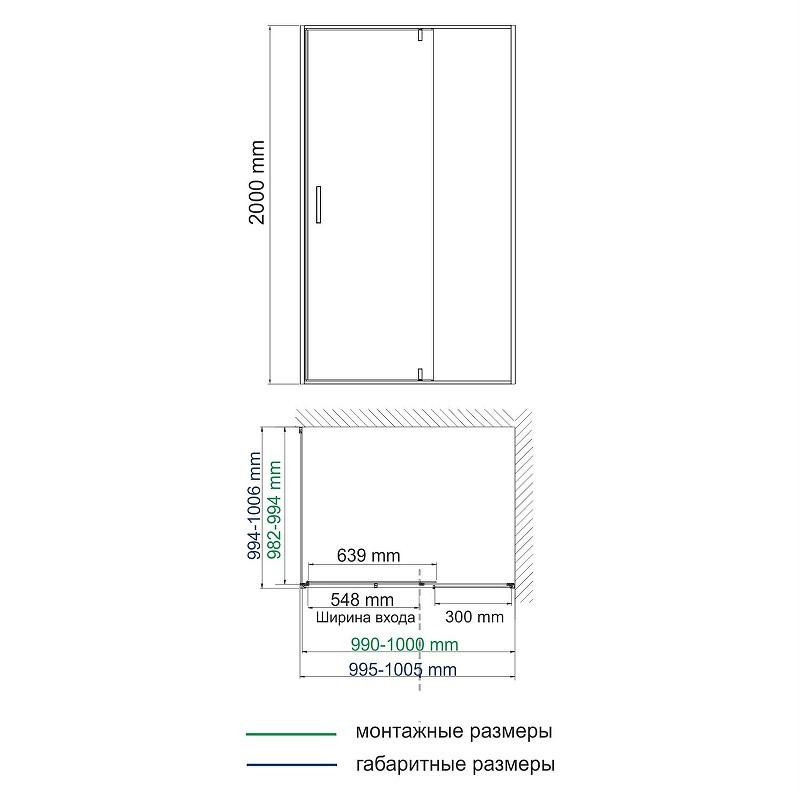 Душевой уголок WasserKRAFT Spree 100х100 14P19