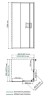 Душевой уголок WasserKRAFT Tauber 90х90 64S03