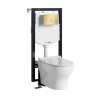 Комплект унитаза с инсталляцией WasserKRAFT Vils 56TLT.010.ME.MG03.H001