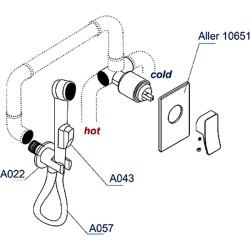 Гигиенический душ WasserKRAFT Aller A010657