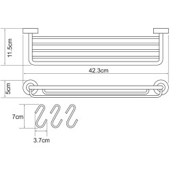 Полка корзина WasserKRAFT Donau K-9415