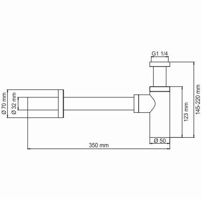 Сифон для раковины WasserKRAFT A093