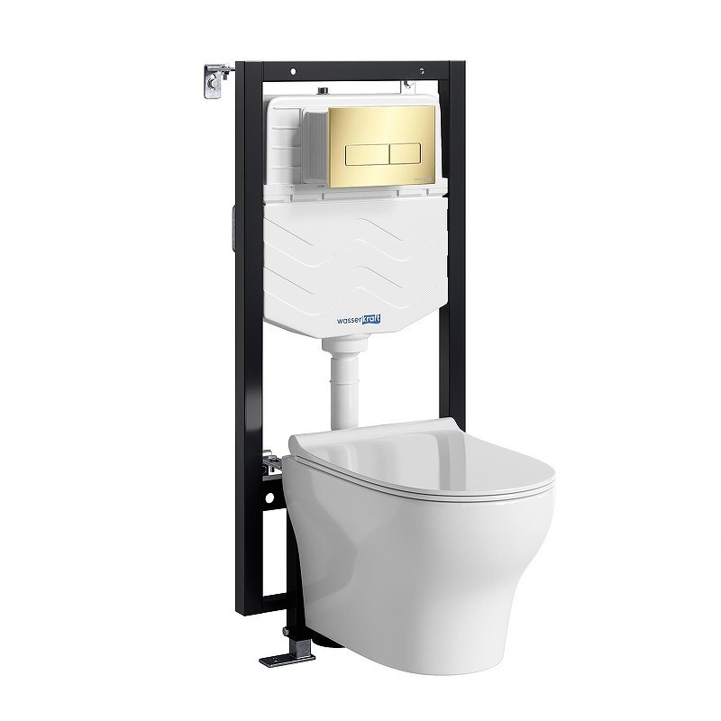 Комплект унитаза с инсталляцией WasserKRAFT Vils 56TLT.010.ME.PG03.H001