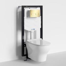 Комплект унитаза с инсталляцией WasserKRAFT Vils 56TLT.010.ME.PG03.H001