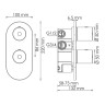 Душевая система WasserKRAFT Berkel A16028 Thermo с термостатом