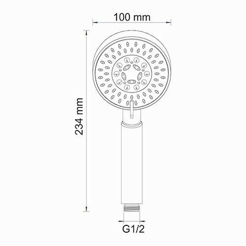 Душевая система WasserKRAFT Berkel A16028 Thermo с термостатом