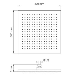 Верхний душ WasserKRAFT A359
