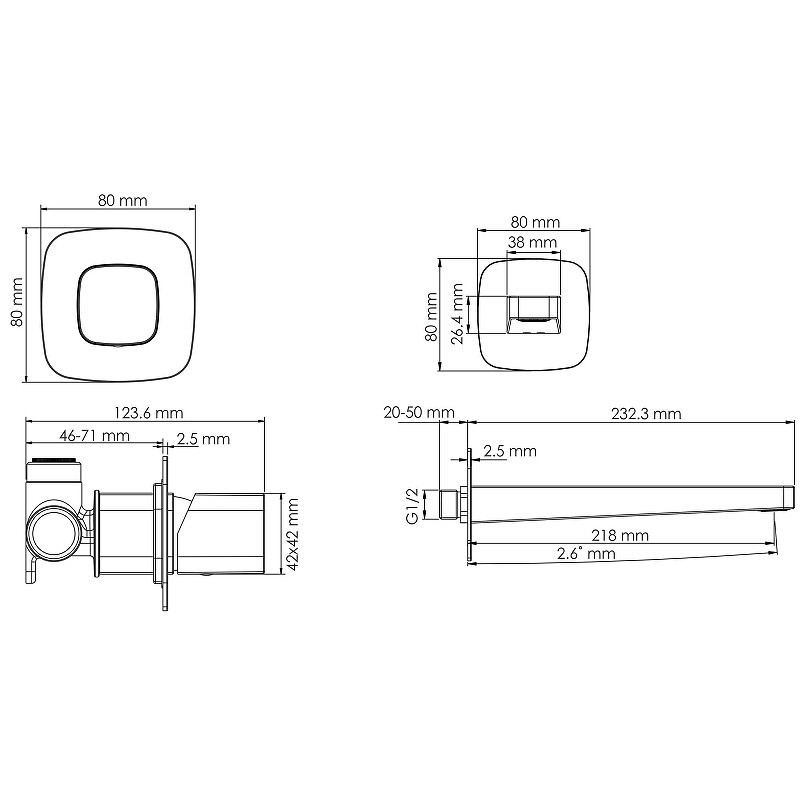 Смеситель для раковины WasserKRAFT Nuthe A9151.315