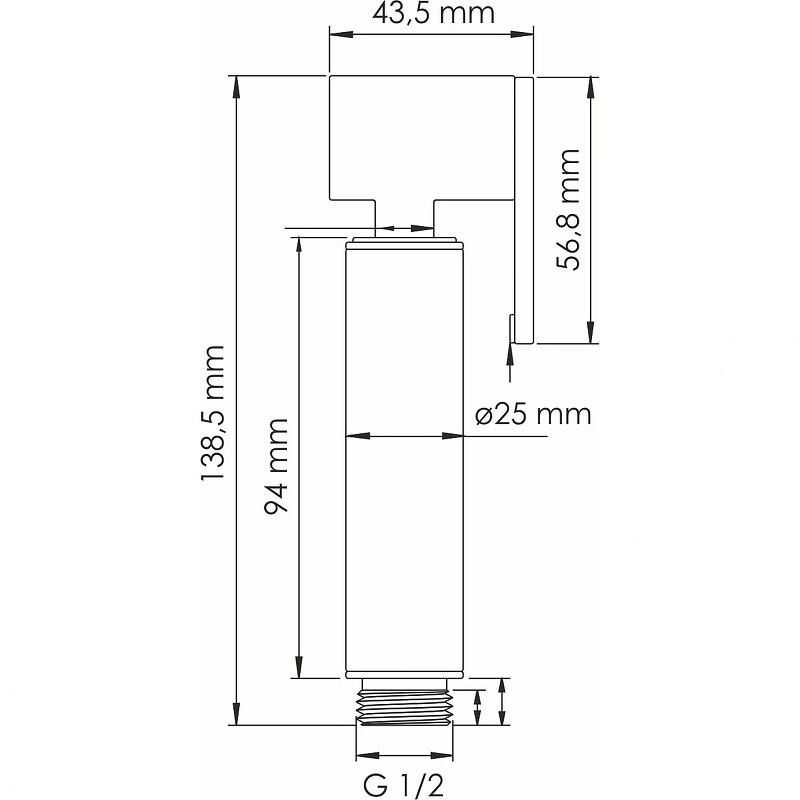 Гигиенический душ WasserKRAFT Asphe A335