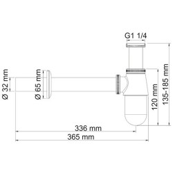 Сифон для раковины WasserKRAFT A071