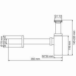 Сифон для раковины WasserKRAFT A096