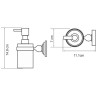 Дозатор для жидкого мыла WasserKRAFT Diemel K-2299