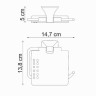 Держатель туалетной бумаги WasserKRAFT Wern K-2525 с крышкой