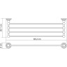 Полка для полотенец WasserKRAFT Ammer K-7011