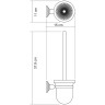 Ершик для унитаза WasserKRAFT Ammer K-7027