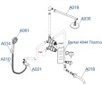 Душевая система WasserKRAFT Berkel A174819 Thermo с термостатом