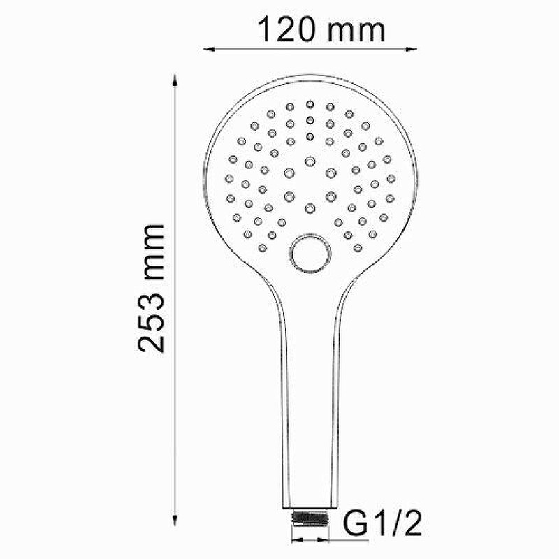 Душевая система WasserKRAFT Berkel A174819 Thermo с термостатом