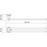 Полотенцедержатель WasserKRAFT Ammer K-7031 поворотный