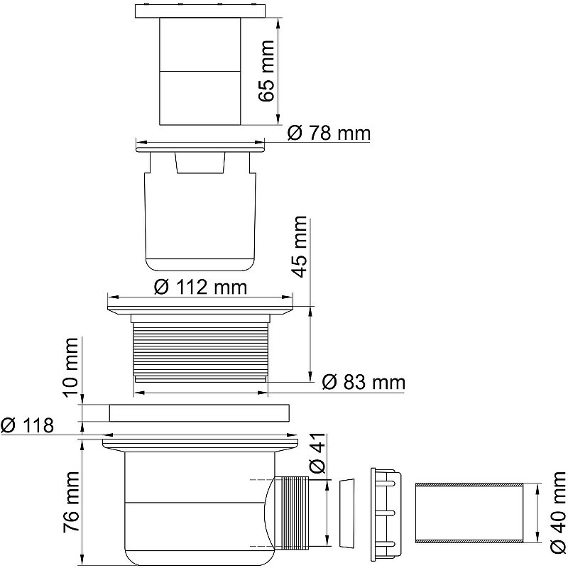 сифон WasserKRAFT D454