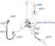 Душевая система WasserKRAFT Berkel A174868 Thermo с термостатом