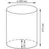 Корзина для белья WasserKRAFT Dill WB-610-L с крышкой