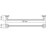 Полотенцедержатель WasserKRAFT Diemel K-2230