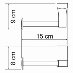 Держатель туалетной бумаги WasserKRAFT Leine K-5096