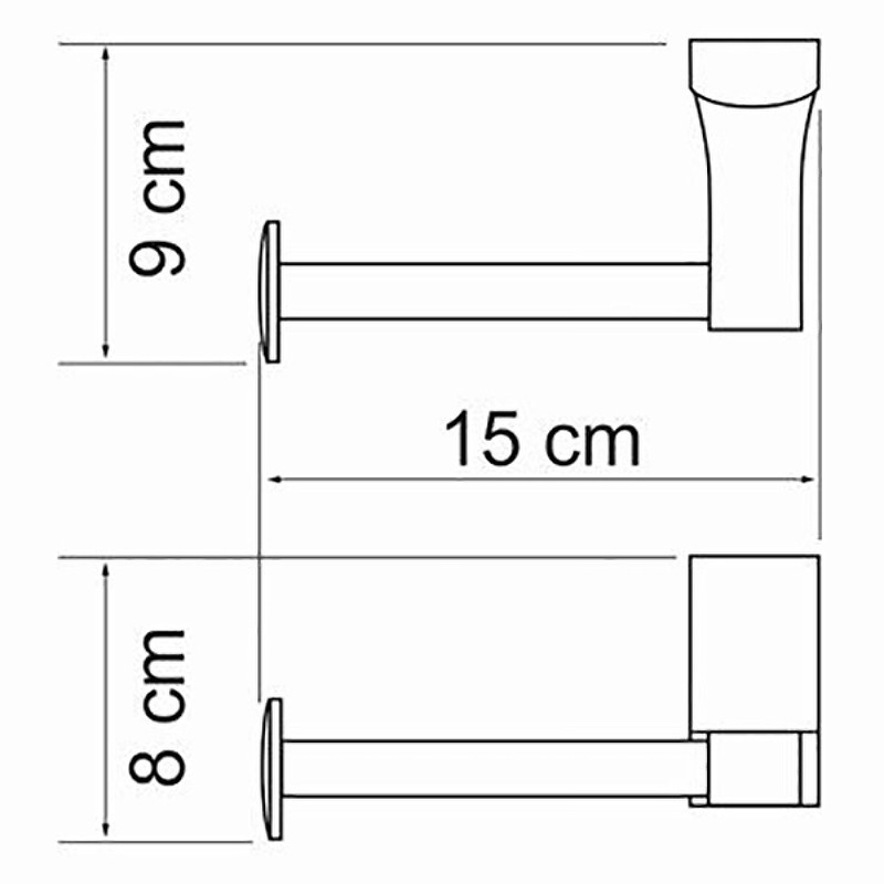 Держатель туалетной бумаги WasserKRAFT Leine K-5096