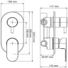 Смеситель для душа WasserKRAFT Dinkel 5871