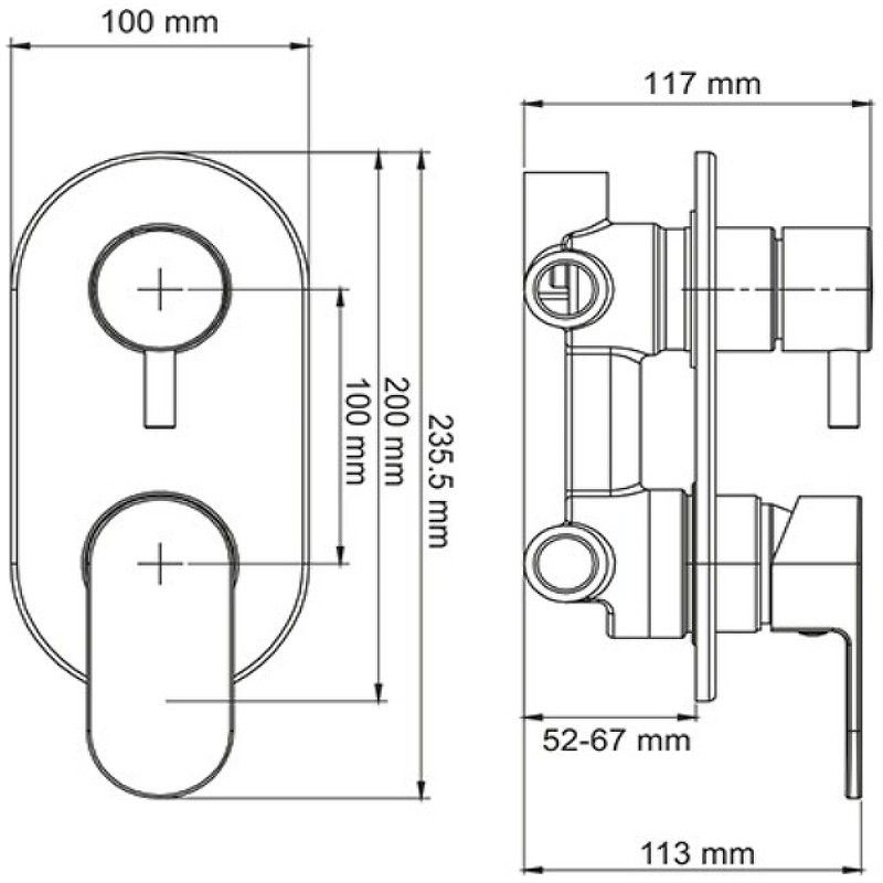 Смеситель для душа WasserKRAFT Dinkel 5871