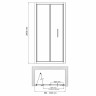 Душевая дверь WasserKRAFT Weser 100 78F12