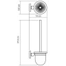 Ершик для унитаза WasserKRAFT Diemel K-2227