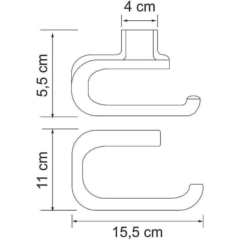 Держатель туалетной бумаги WasserKRAFT Kammel K-8396W