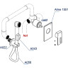Гигиенический душ WasserKRAFT Alme A01556