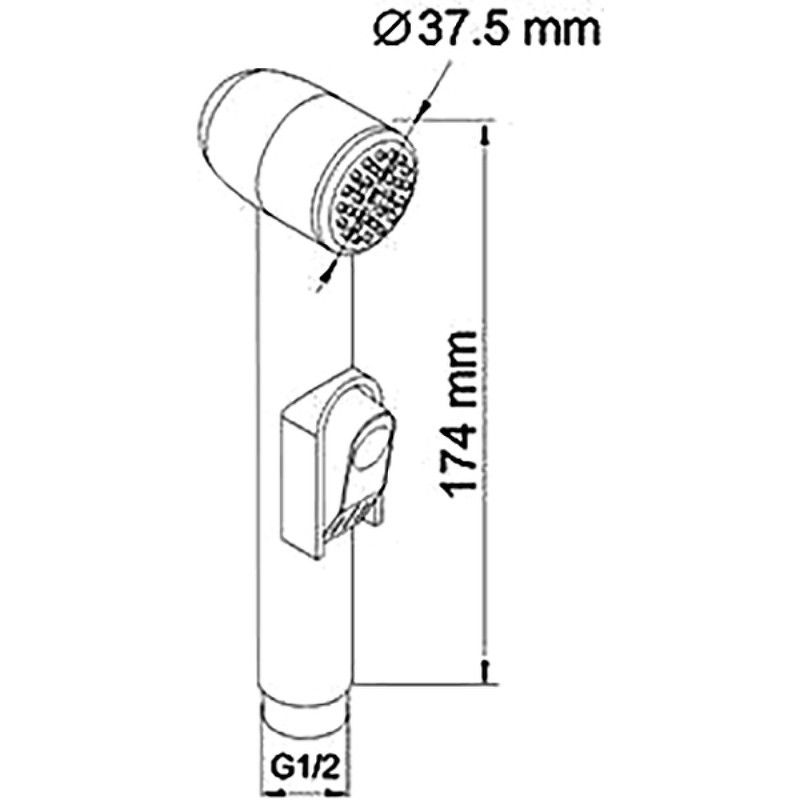 Гигиенический душ WasserKRAFT Alme A01556