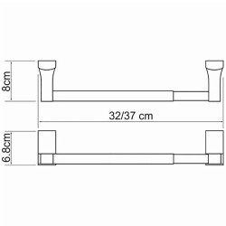 Держатель бумажных полотенец WasserKRAFT Leine K-5091