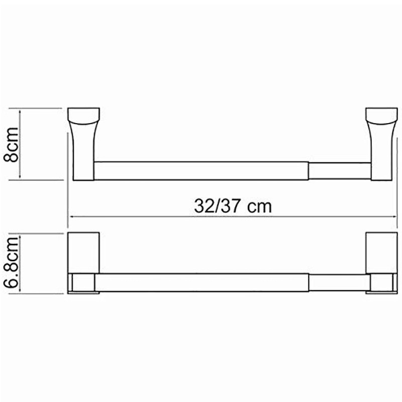 Держатель бумажных полотенец WasserKRAFT Leine K-5091