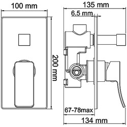 Душевая система WasserKRAFT A16067WHITE