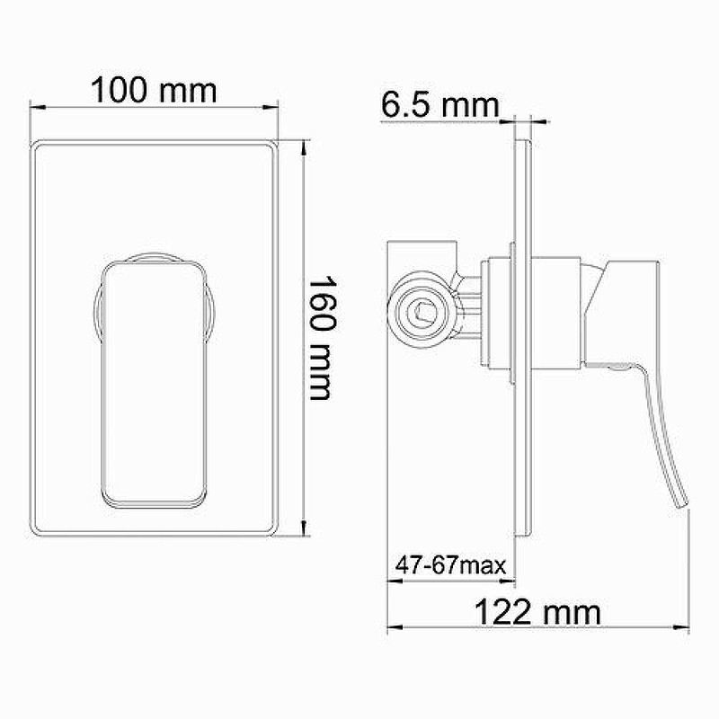 Смеситель для душа WasserKRAFT Aller 10651W
