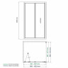 Душевой уголок WasserKRAFT Weser 100x90 78F22