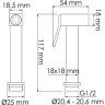 Гигиенический душ WasserKRAFT Alme A15156