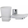 Стакан для зубных щеток с мыльницей WasserKRAFT Leine K-5026