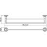 Полотенцедержатель WasserKRAFT Isar K-7340 двойной