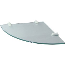 Стеклянная полка WasserKRAFT K-533WHITE угловая